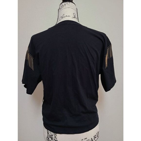 🦅🎸 Nashville Country Music Cowgirl Fringe Tie Concert T-shirt Tee Top M NWT - Picture 7 of 12